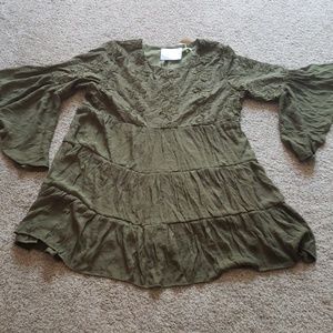 Olive green dress